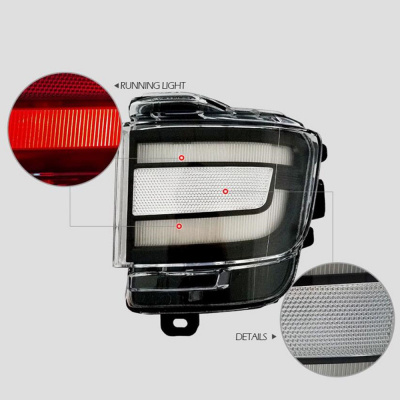 Toyota Land Cruiser 200 (15 – н.в.) светодиодные фонари (катафоты) в бампер, черный