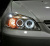 Honda Civic Ferio ES, ET (01-03) 4 дверн. фары передние хромированные, со светящимися ободками с белыми рефлекторами, линзовые